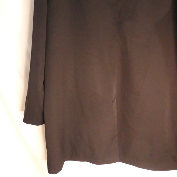JONES NEW YORK | size 46 | Black Lined Button-Up Front Coat | Made In Canada - Picture 11 of 13